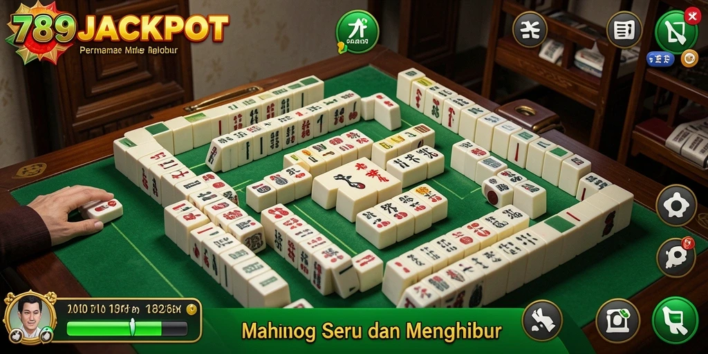 Tampilan menarik gameplay Mahjong di 789JACKPOT