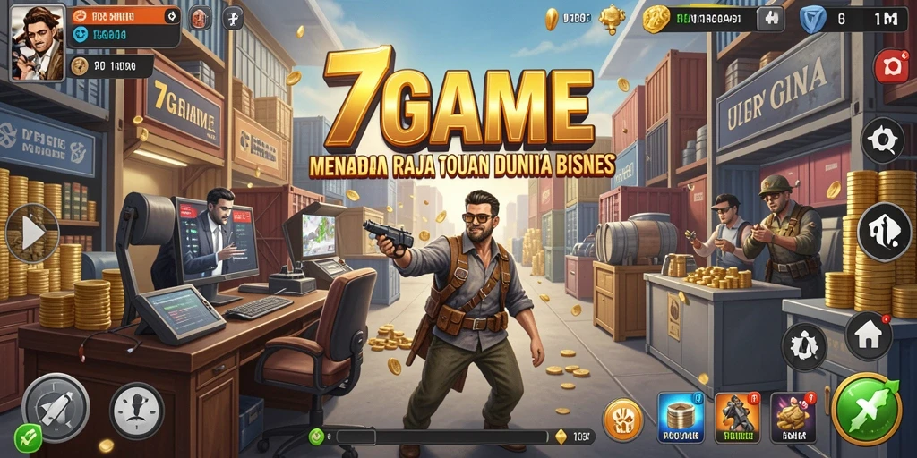 Tampilan gameplay 7GAME dengan elemen Tycoon yang menarik.