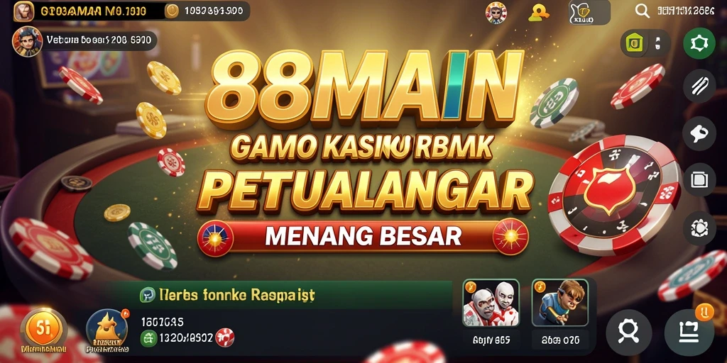 Tampilan seru dari gameplay Kasino di 88MAIN.