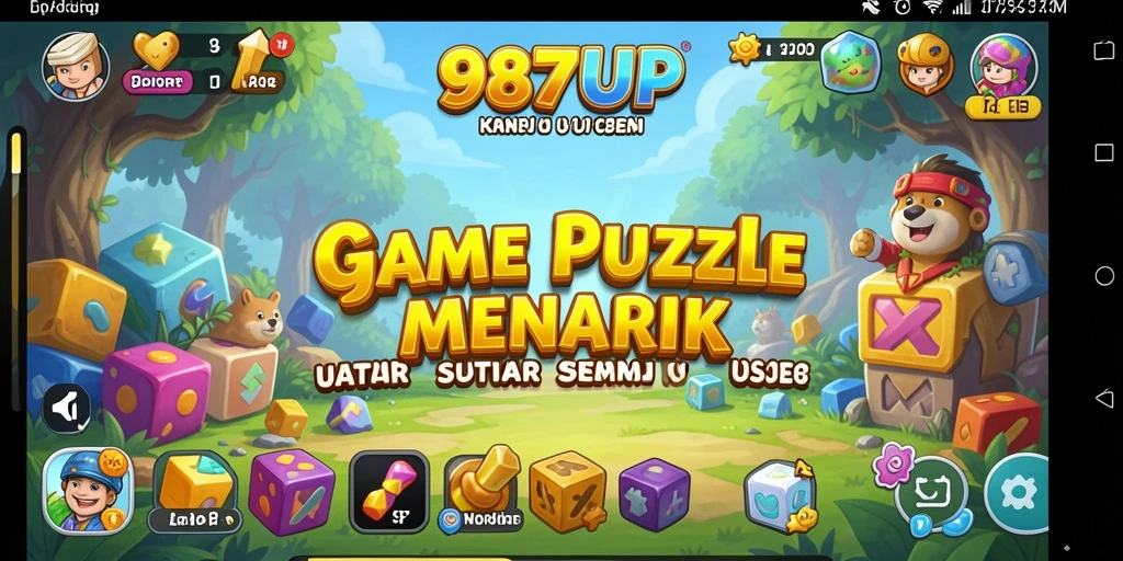 Screenshot gameplay <strong>987UP</strong> menunjukkan tantangan Puzzle yang menarik.