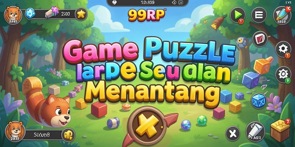 Screenshot 99RP menampilkan gameplay menantang dari puzzle.