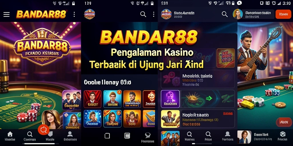 Gambaran gameplay seru dari BANDAR88 di aplikasi Kasino.