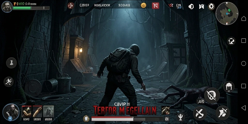 Screenshot C8VIP menampilkan gameplay yang mencekam dan menegangkan.