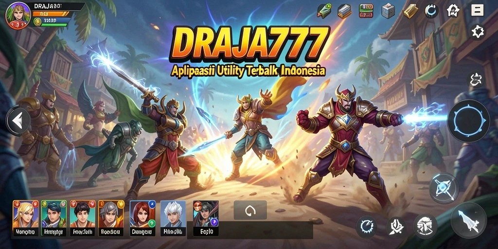 Tampilan antarmuka utama DRAJA777 yang intuitif dan modern.