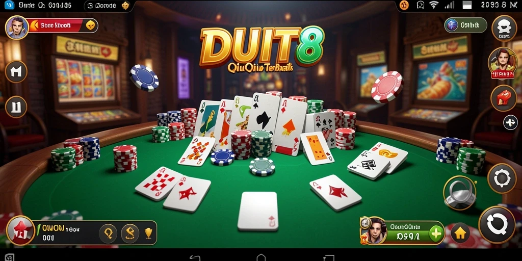 Tampilan gameplay menarik dari permainan QiuQiu.