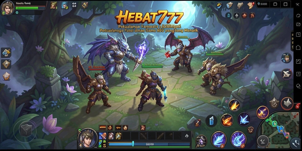 Screenshot utama HEBAT777 menampilkan momen pertempuran yang seru.