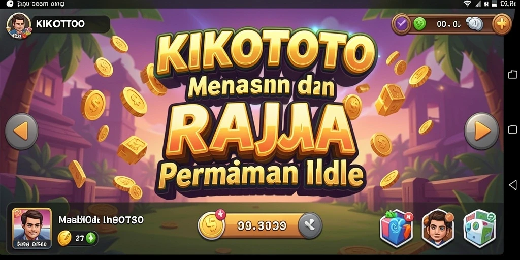 Tampilan gameplay KIKOTOTO yang menarik saat Anda memainkan game Idle.