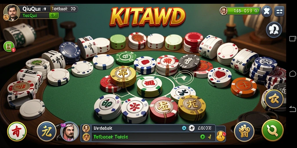 Tangkapan layar gameplay seru dari KITAWD QiuQiu.