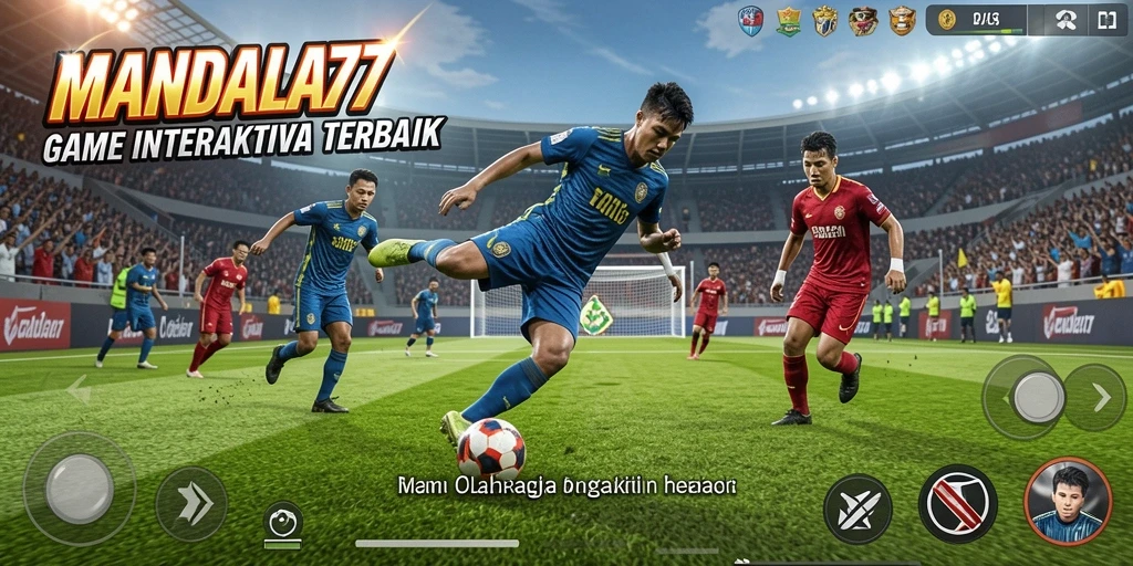 Tampilan dinamis gameplay olahraga MANDALA77 yang menarik.