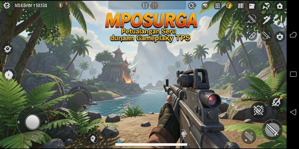 Gameplay MPOSURGA menampilkan aksi tembak-menembak mendebarkan.