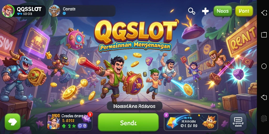 Tampilan menarik dari gameplay QQSLOT yang penuh warna.