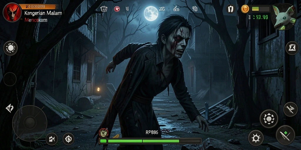 Gameplay menegangkan dengan suasana horror yang mencekam.