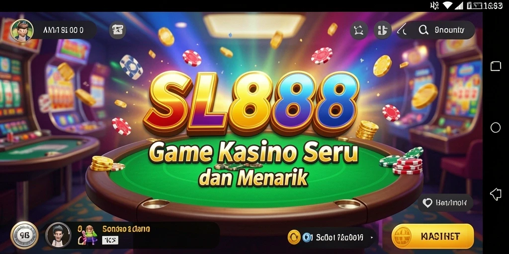 Tampilan gameplay menarik dalam aplikasi Kasino SL888.