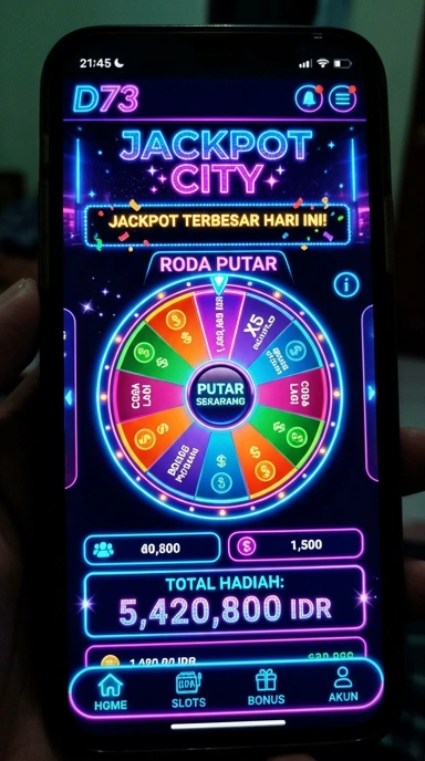 Tampilan antarmuka d73 yang intuitif dan ramah pengguna.